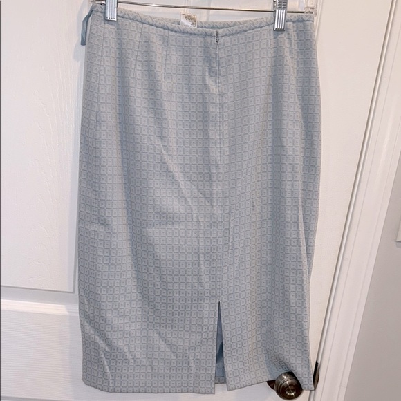 Tahari 4 Pale Blue Pencil Skirt - Picture 7 of 11